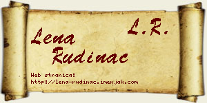 Lena Rudinac vizit kartica